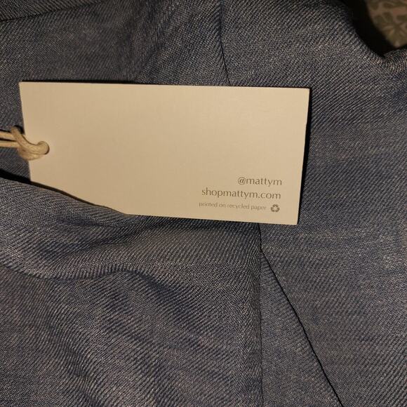 Matty M Ruffle Asymmetrical hem Skirt Size Med petite Coastal Career Coquette - Picture 9 of 9